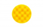 Желтый поролоновый полировальный диск 85мм, рельефный, 2 шт/уп