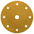 Шлифовальный круг GOLD B312T 150 мм на липучке, 9 отв, золотистый