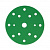 Шлифовальные круги Sunmight FILM L312T 150 мм на липучке, 15 отв, зелёные