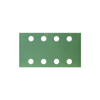 Шлифовальные полоски Sunmight FILM L312T 70х125 мм на липучке, 8 отв., зелёные