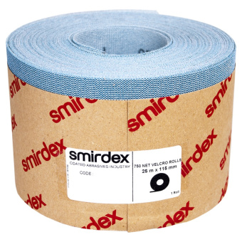 Абразивная сетка в рулонах SMIRDEX Net Velcro 750, 115мм*25м